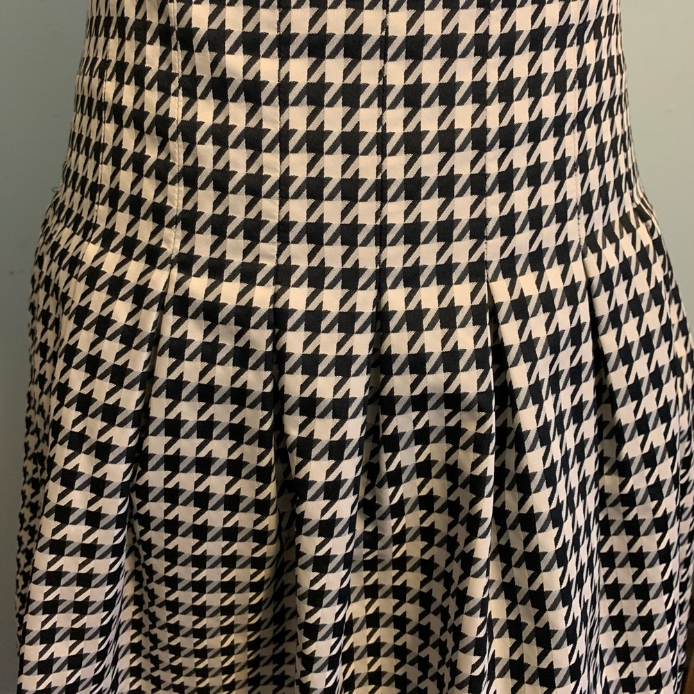 Pink Tartan Houndstooth Wide Pleat Skirt - Picture 5 of 5